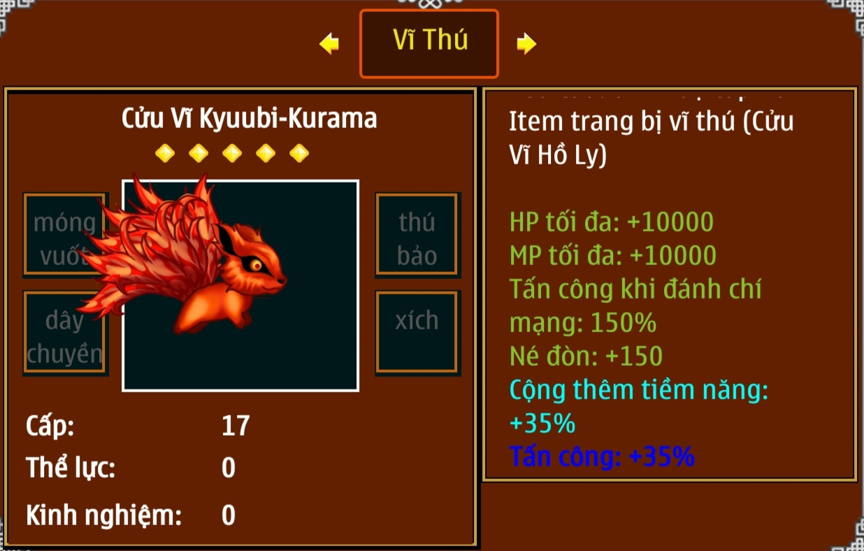 Cửu Vĩ Kyuubi-Kurama